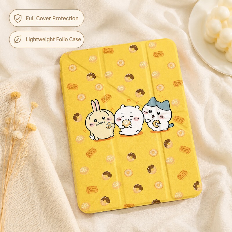 Tablet Stand Accessories - Capa protetora para iPad Anime Chiikawa,