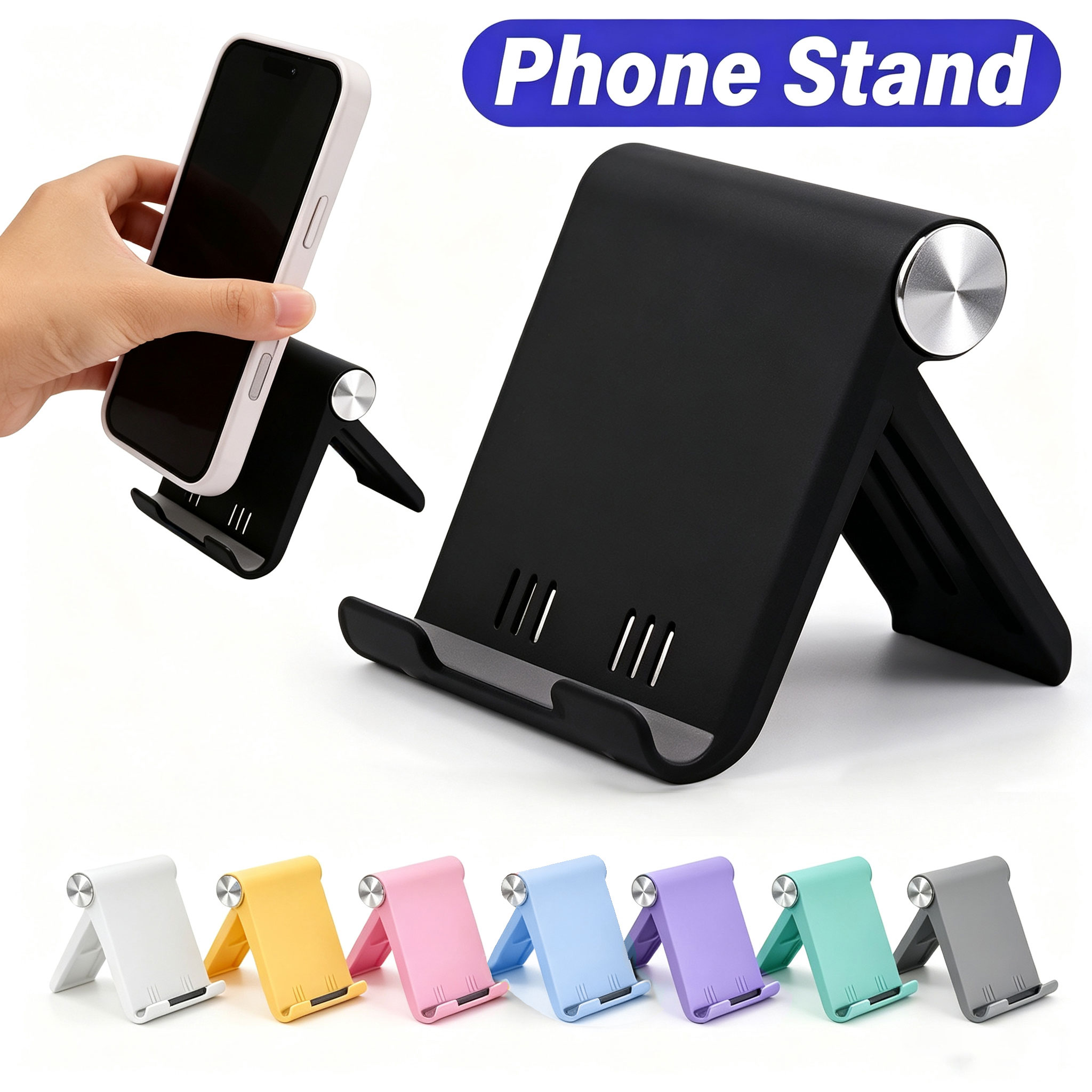 Tablet Holder Accessories - Suporte de Telefone Dobrável 2 Peças,