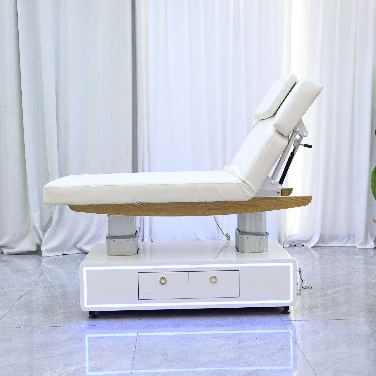 Cama de Beleza Elétrica Branca - Massage Table Accessories Uk avaliação e preço