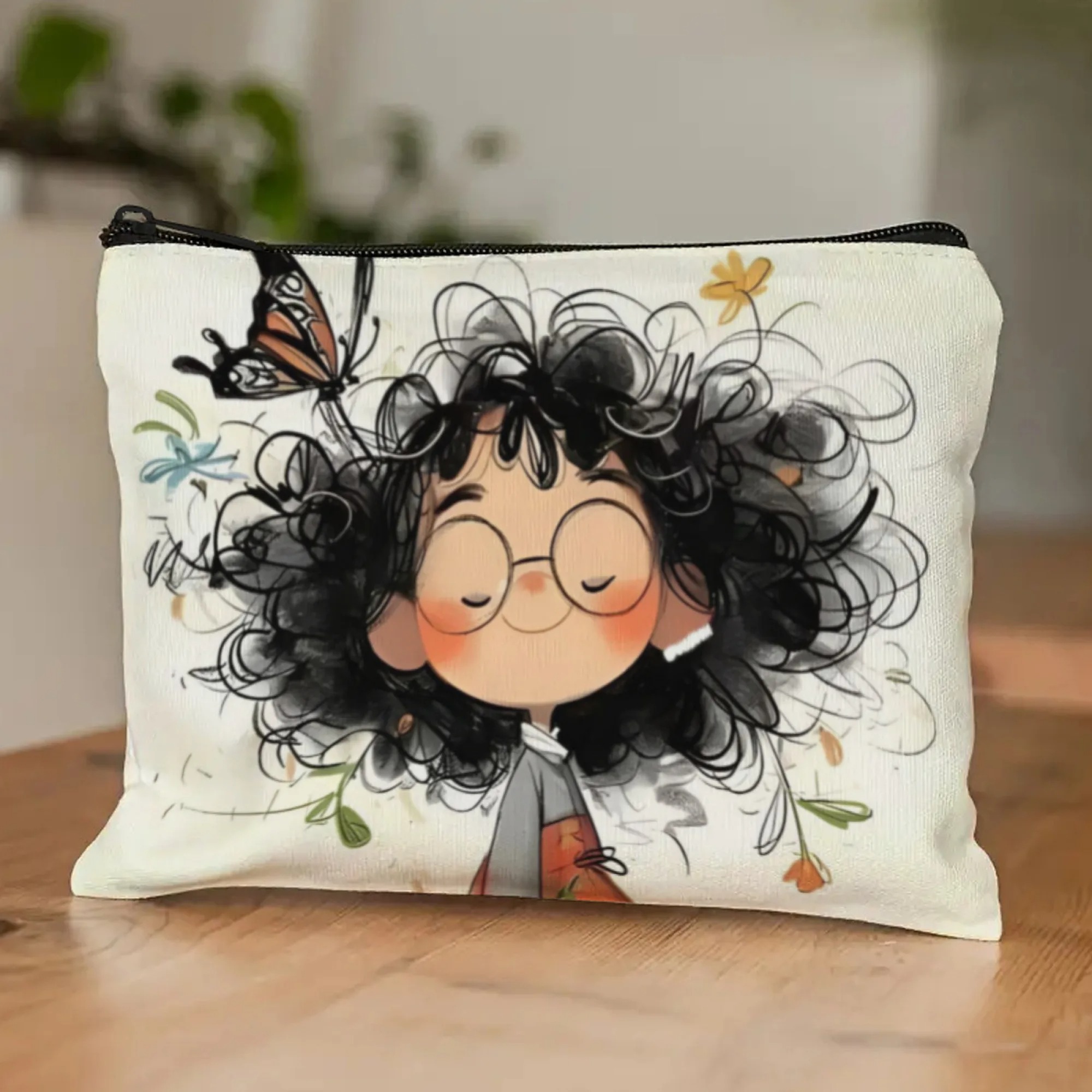 Menina dos desenhos animados s - Case With Pencil Holder avaliação e preço