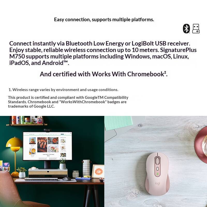 Mouse Bluetooth M750 Silencios - Logitech Tablet Accessories avaliação e preço